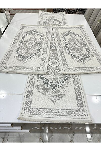 Armoni Gri Yatak Odası Takım Halısı 3'lü