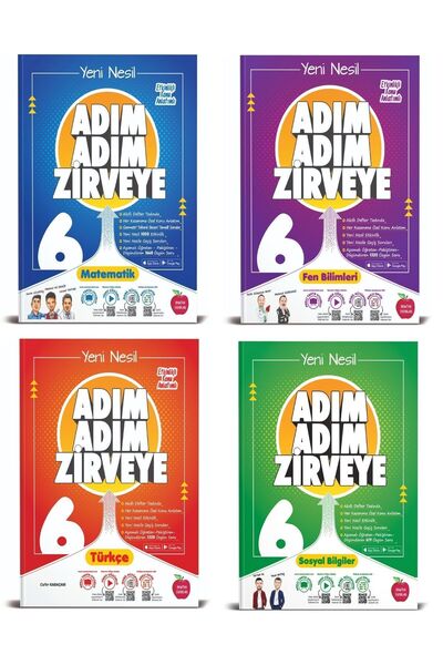 Newton Yayınları Newton 6. Sınıf Adım Adım Zirveye Matematik Fen Türkçe Sosya...