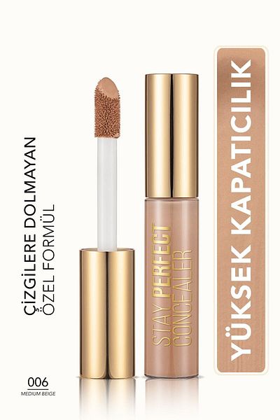Flormar Doğal Bitişli Kapatıcı (soğuk Alt Ton) - Stay Perfect Concealer - 006 Medium Beige - 8682536037167