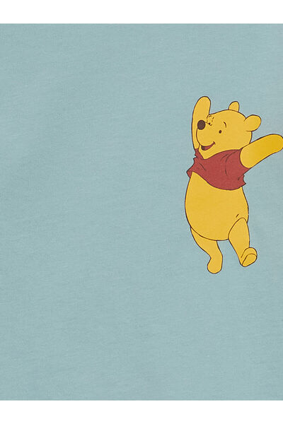 LC Waikiki Σετ πιτζάμες για μωρά αγόρια LCW με σορτς - λαιμόκοψη, κοντό μανίκι, στάμπα Winnie the Pooh