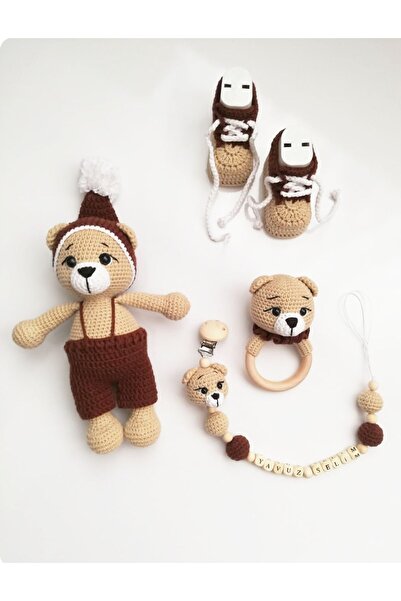 Damla Amigurumi A5 ayıcık set 4lu