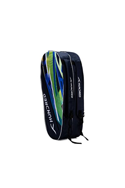 Hundred Debut Badminton and Tennis Racquet Kit Bag Navy Polyester, Padded Bac...