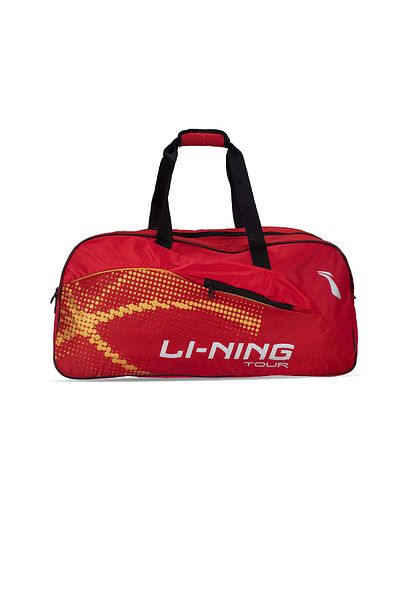 Li-Ning Tour ABDP392 Polyester Badminton Kit-Bag (Red) with Shoe Bag