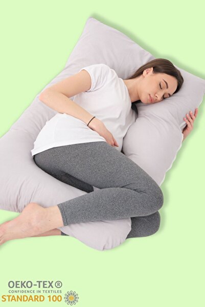 Irk Lemoon Gebelik Destek Minderi Çıkarılabilir Kılıflı Şekilli Tüm Vücut Ham...