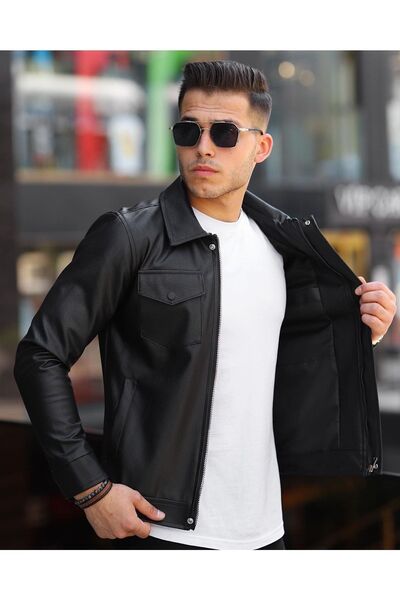 Boymen Нов сезон Мъжко кожено яке