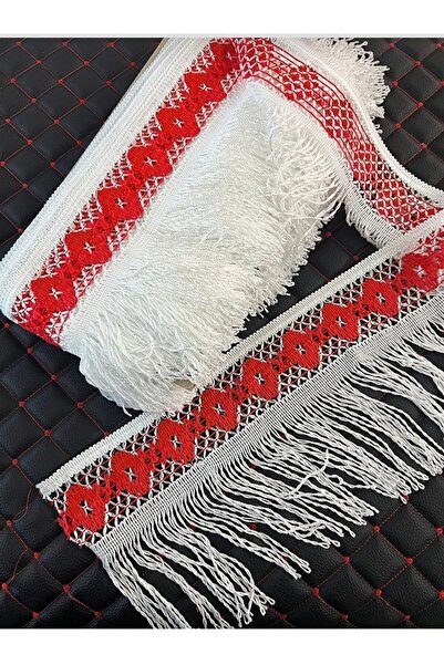 POLATLI OTO AKSESUAR Tır Kamyon Araç İçi Püskül Kırmızı Beyaz 1 Metre