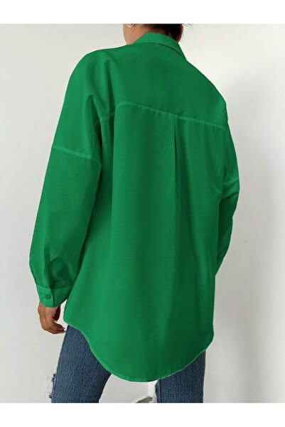 Basko fashion Πουκάμισο Salash με κεντημένη πράσινη πέτρα