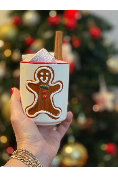 sim atölye Kurabiye Adam Yılbaşı Bardak Kupa