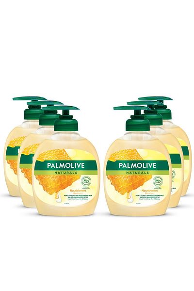 Palmolive Liquid Hand Soap Milk And Honey 300ml , Value Pack, 6 Pack