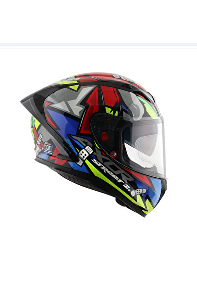 AXOR Street Bobby Kask Siyah Kırmızı