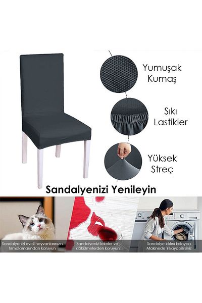 Faiend Κάλυμμα καρέκλας με μοτίβο Lycra ύφασμα που δεν πλένεται Κάλυμμα καρέκλας Νέο μοντέλο Μονό