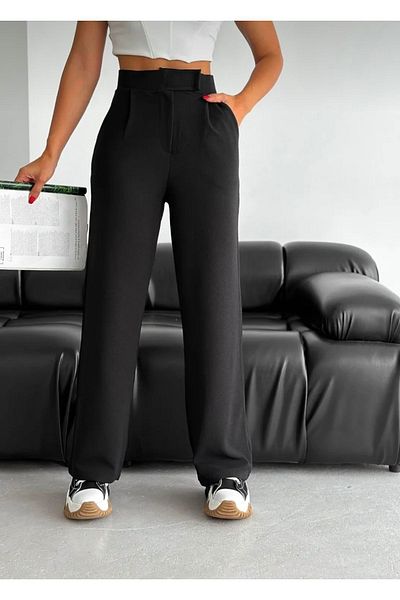 Gönen Passage Wooden Shell Palazzo Women's Trousers - Velcro Young Style