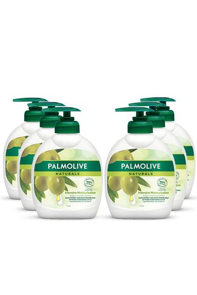Palmolive Liquid Hand Soap Milk And Olve 300ml , Value Pack, 6 Pack