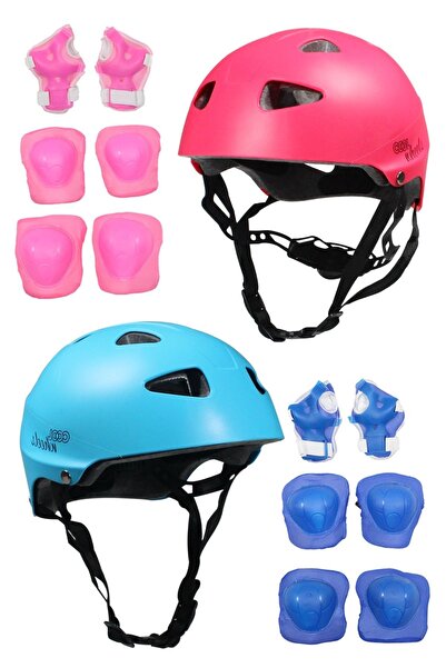 Sportaj طقم خوذة أطفال مكون من قطعتين - واقي رياضي، لوح تزلج، وسادات للركبة ل...