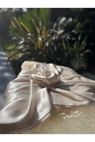 ahhu Janjan Patterned Shiny Satin Hijab Evening Dress Shawl