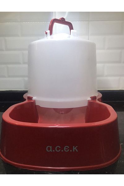 A.C.E.K PLASTİK وعاء طعام أوتوماتيكي للقطط والكلاب 8 لتر