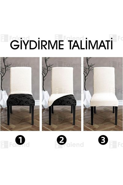 Faiend Εύκαμπτο ελαστικό κάλυμμα καρέκλας Lycra που πλένεται