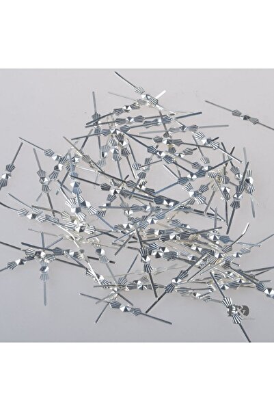 ADA AVİZE Avize Bağlantı Aparatı Papyon Gümüş Renk 100 Adet(33mmx3,5mm)