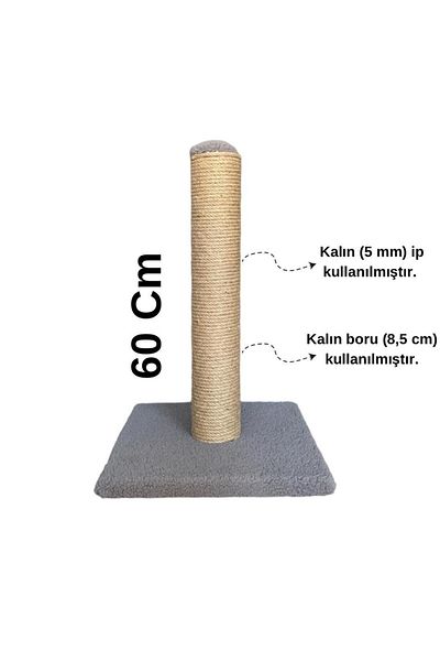 meowuf 60 Cm Thick String Pipe Long Cat Scratching Board