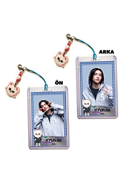 Güneş Kırtasiye Stray Kids Hyunjin Photocard Holder Toploader PC Kılıf ve Kart Set