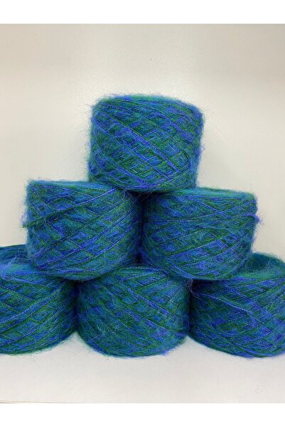 göçer В'язальна нитка Moher акрилова зелена і сакс дизайн візуально чітка 600 г