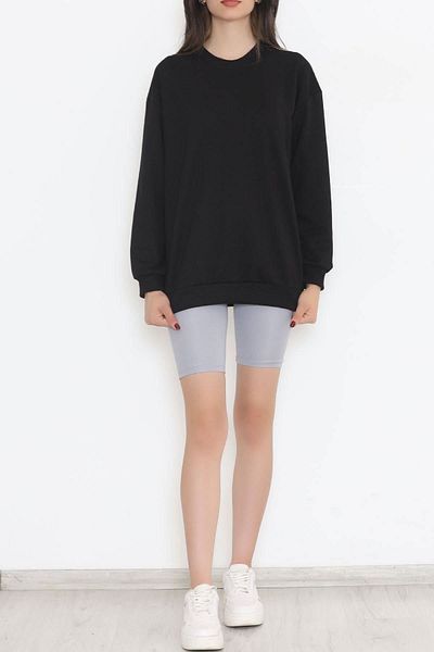 ipekse Sweat negru cu gât crew - 3042.275.ERC3025