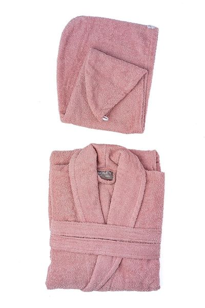Soley Mayda - Extra Soft 100% βαμβακερό σετ γυναικείων μπουρνούζι και σκουφάκια μαλλιών