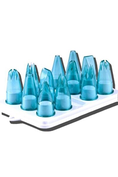 Bahar Dükkanı مجموعة حامل تزيين بأطراف أنابيب كريمية من البولي كربونات + 6 قط...