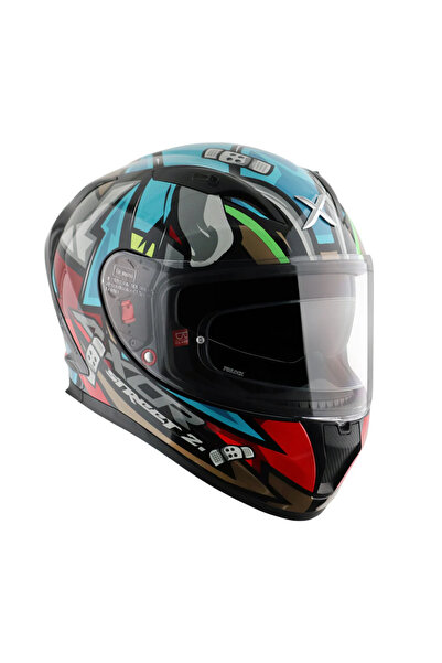 AXOR AXORStreet Bobby Kask Hex Blue - Pinlock Dahil