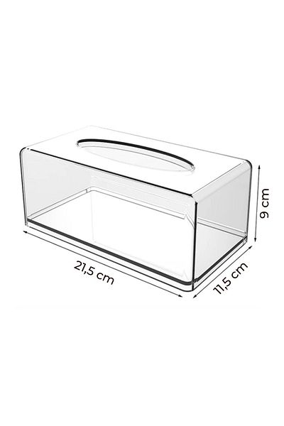 Kitchen Life Luxury 2-Piece Acrylic Napkin Holder - Napkin Box