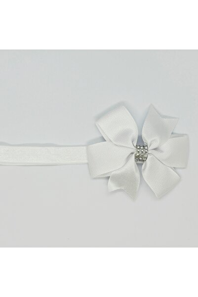 Atılgan Grp Handmade White Stoned Ribbon Baby and Children's Bandana
