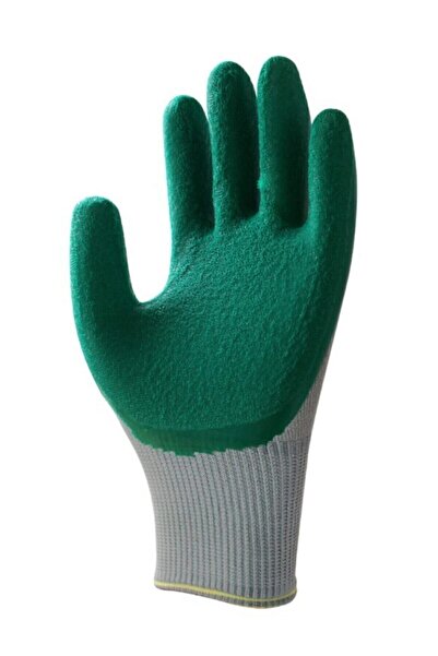 Beybi Pl 17 Legend Polyester Örme Lateks Eldiven Yeşil 12 Çift 9beden