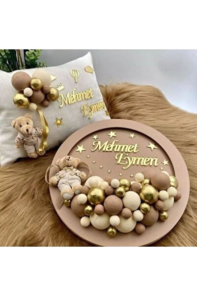 bebek atölyem Kişiye Özel El Işi Bebek Kapı Süsü Ve Takı Yastığı