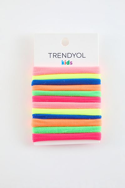 TRENDYOLKIDS Balení 12 barevných dívčích gumových přezek – Tkdaw 25Tk00000
