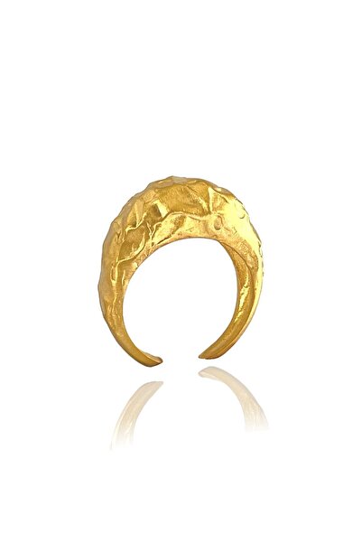 LİNYA JEWELLERY Pary Amorf Oval Mat Gold Yüzük