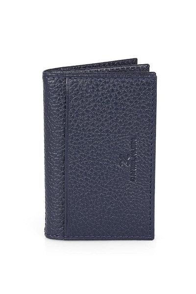 Daniel Klein Dkl1169-2 Men's Navy Blue Wallet & Card Holder Made of Real Leather