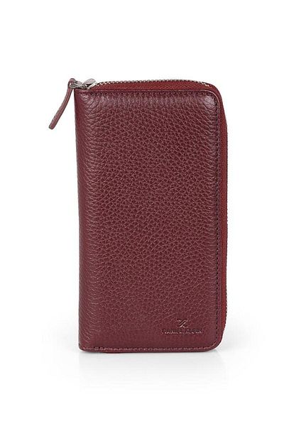 Daniel Klein Dkl3016-5 Large Volume Zippered Red Women's Wallet & Card Holder in Purse Form