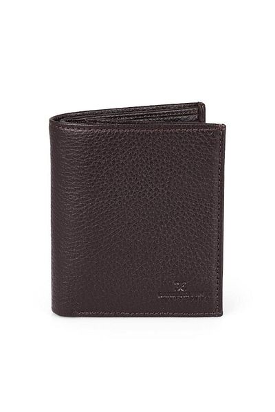 Daniel Klein Dkl0067-3 Brown Men's Wallet & Card Holder Made of Large Volume Real Leather