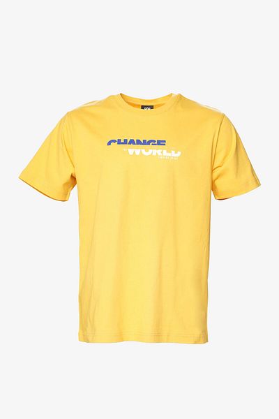 hummel Ανδρικό κίτρινο μπλουζάκι Hmldivide SS - 911794 -2523
