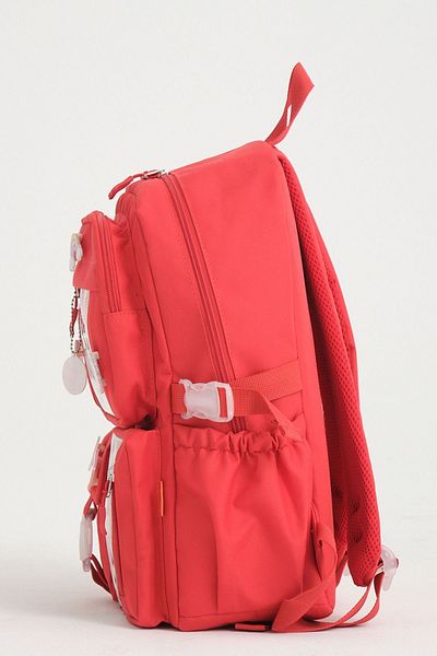 Roxbros Rucsac roșu pentru copii în stil coreean Kawaii cu accesorii