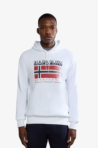 Napapijri B-Kreıs H Men's White Sweatshirt Np0A4Hpe0021