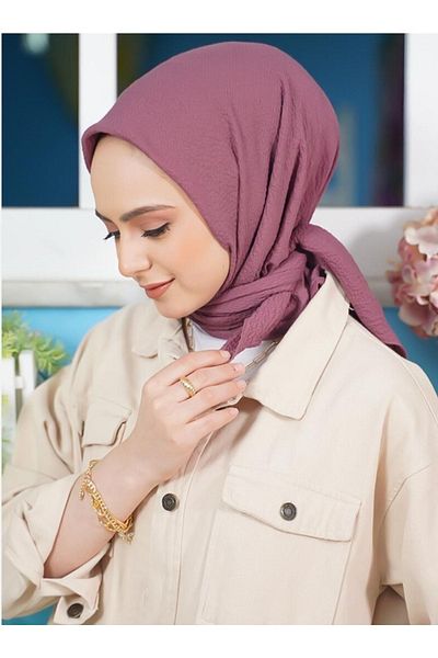 HAR-UM Ticaret الحجاب المرأة ميو كاز وشاح وردة مغبرة
