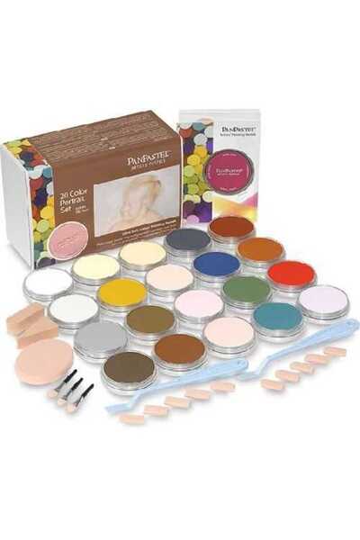 Panpastel Ultra Soft Pastel Paint Portrait Set 20 Colors Portrait Shades