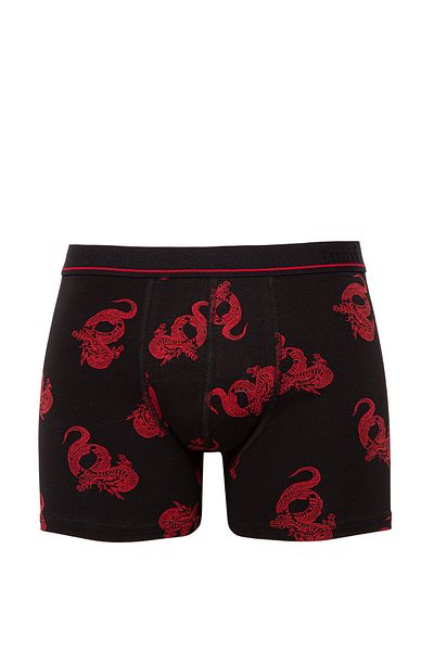 Mavi Schwarze Boxershorts mit Drachenmuster 0910084-900