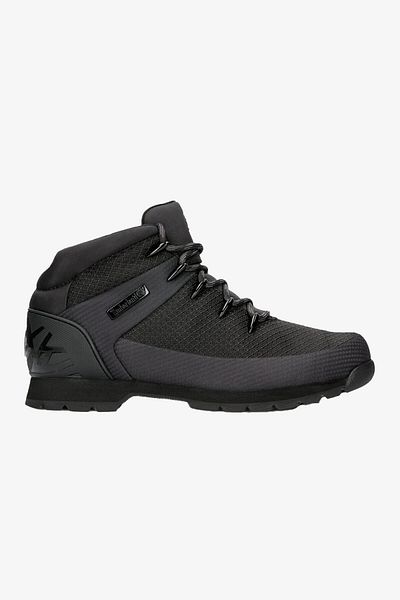 Timberland Euro Sprint Mid Lace up Men's Black Boots Tb1A1Qhr0151