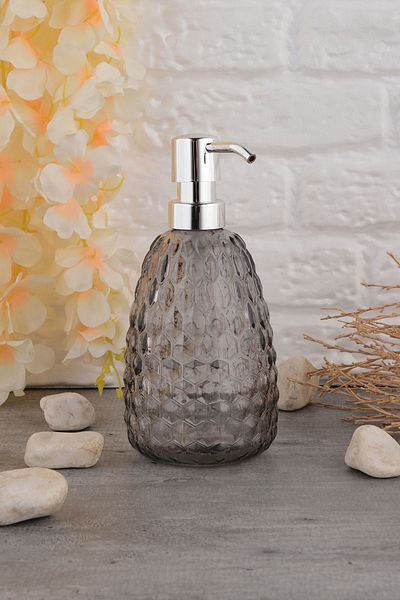 ANGDESİGN Angdesign Drop Glass Liquid Soap Dispenser - Smoked