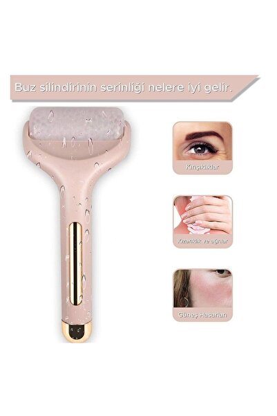 MUJGAN Ice Roller Buz Silindiri Terapi Etkili Yüz Derma Masaj Ve Cilt Soğutma Bakım Aleti