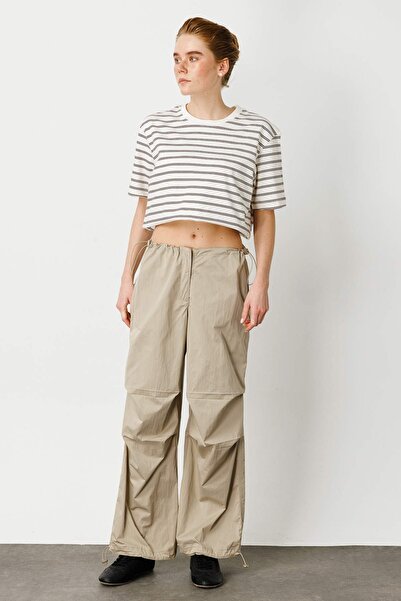 Hooopstore STOPER Detailed CARGO PANTS - MINK