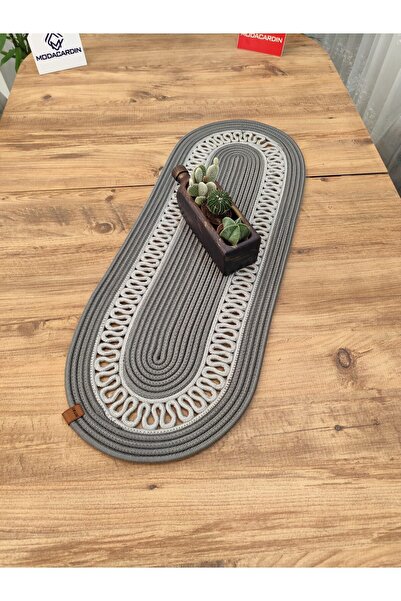 JÜTEX HOME مفرش طاولة مزخرف من الجوت والخوص على الطراز البوهيمي - مقاس 35 × 1...