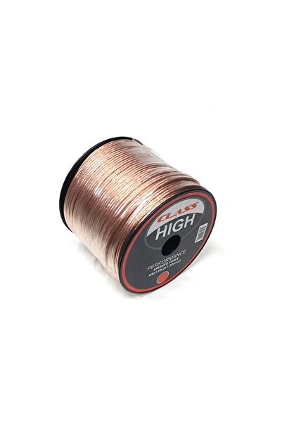 Class 2x1.50mm 10metre Hoparlör Seslendirme Kablosu Şeffaf